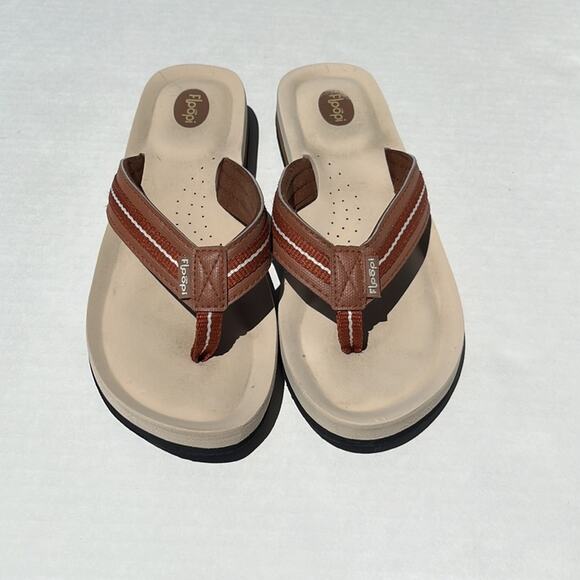 Floopi  Flip flops Women’s Casual Sandals with Comfortable Heel Cushion Size 10 - Picture 2 of 4